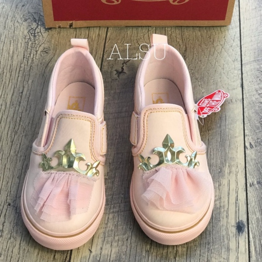 NWT Vans Asher V Crown Princess Girl’s AUTHENT - Picture 3 of 8